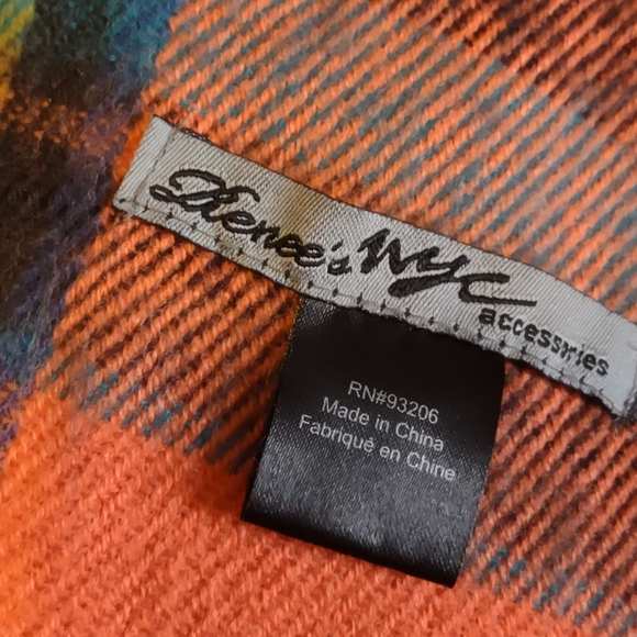Renee's NYC mutli colored plaid wrap - Picture 6 of 6